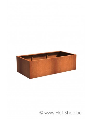Carrez 200 x 100 x 60 cm - Jardinière Adezz en acier Corten