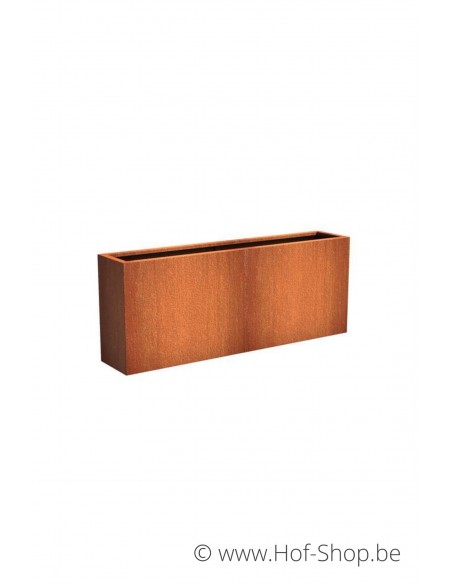Carrez 200 x 40 x 80 cm - Jardinière Adezz en acier Corten