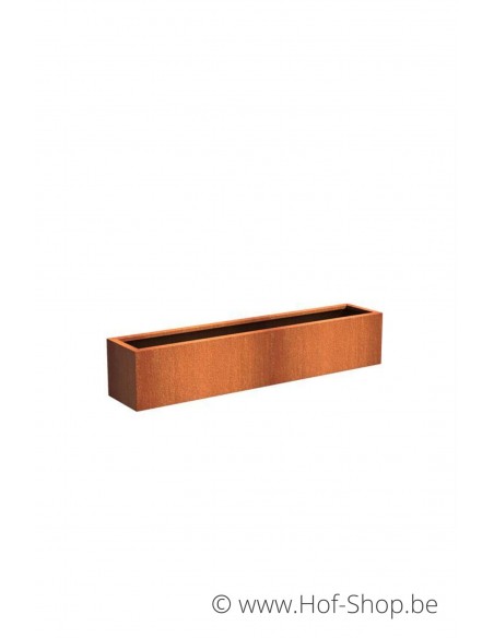 Carrez 200 x 40 x 40 cm - Jardinière Adezz en acier Corten