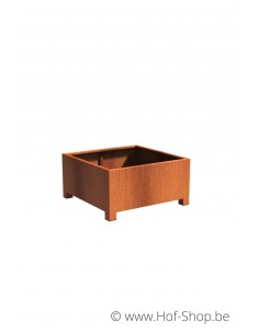 Andes met poten 120 x 120 x 60 cm - Plantenbak in cortenstaal