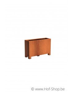 Carrez avec pieds 120 x 40 x 80 cm - Jardinière Adezz en acier Corten