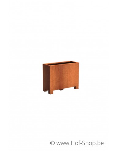 Andes met poten 100 x 40 x 80 cm - Plantenbak in cortenstaal