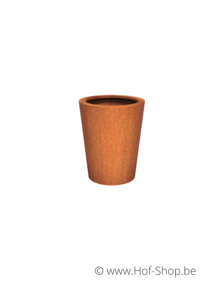 Conic 80 x 100 cm -  Jardinière Adezz en acier Corten