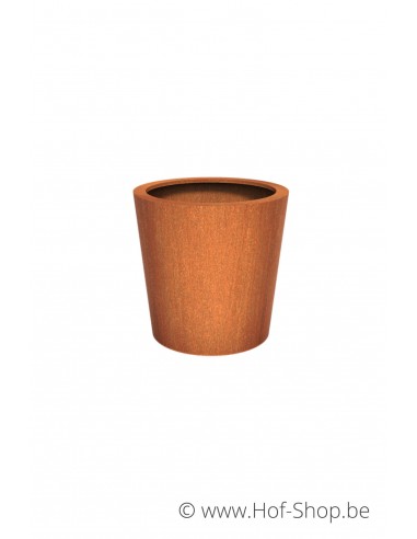 Conic 100 x 100 cm -  Jardinière Adezz en acier Corten
