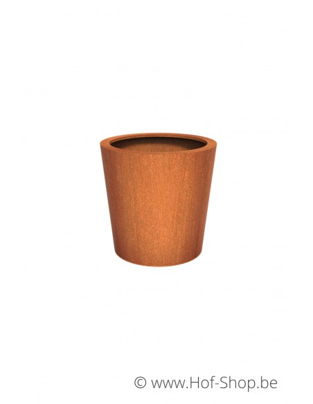 Conic 100 x 100 cm -  Jardinière Adezz en acier Corten