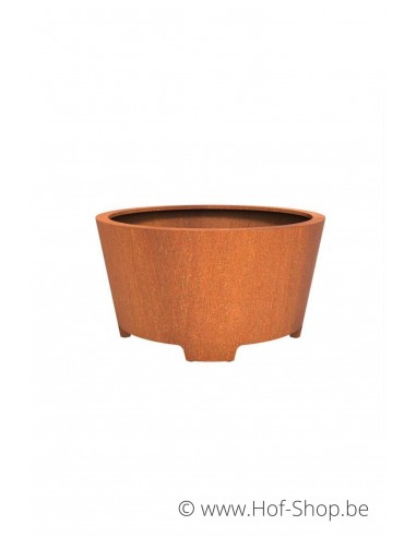 Conic avec pieds 150 x 80 cm - Jardinière Adezz en acier Corten