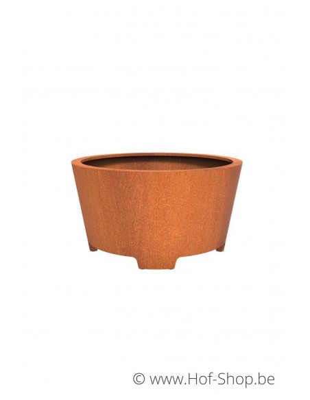 Cado met poten 150 x 80 cm - Plantenbak in cortenstaal