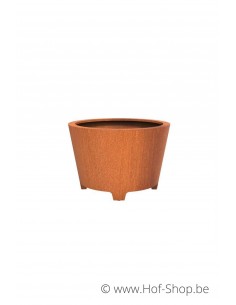 Cado met poten 120 x 80 cm - Plantenbak in cortenstaal