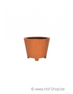 Conic avec pieds 100 x 80 cm - Jardinière Adezz en acier Corten