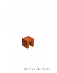 Sokkel U-block 40 x 40 x 40 - zuil in cortenstaal