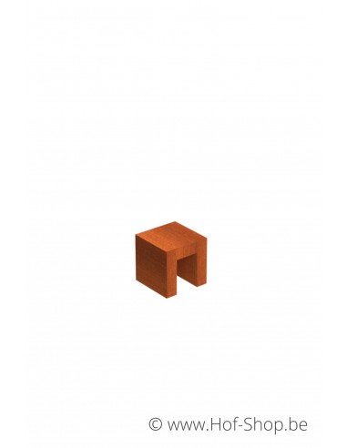 Socle U-block 40 x 40 x 40 - socle en acier corten