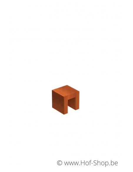 Socle U-block 40 x 40 x 40 - socle en acier corten