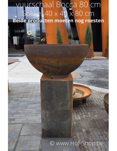 Vuurschaal Bocca 80 x 41 cm - cortenstaal