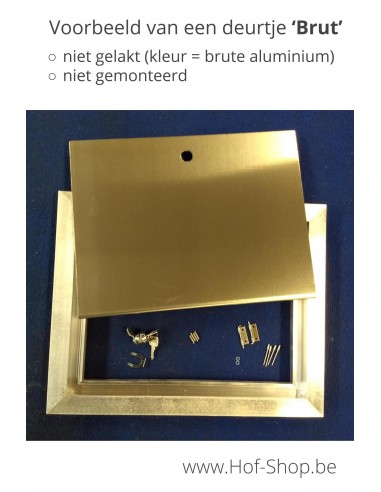 Brievenbusdeur 529/2 Brut 35,2 x 35,2 cm - Albo brievenkastdeur aluminium