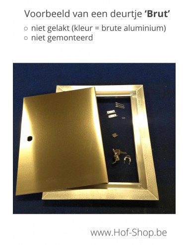 Brievenbusdeur 529/2 Brut 35,2 x 35,2 cm - Albo brievenkastdeur aluminium