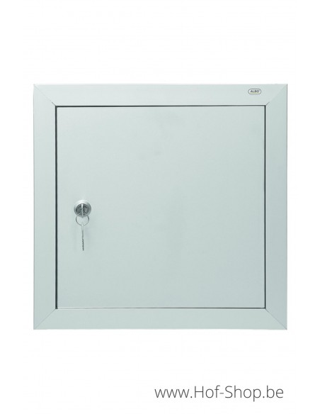 Brievenbusdeur type 529/2 natuur F1 - brievenkastdeur aluminium