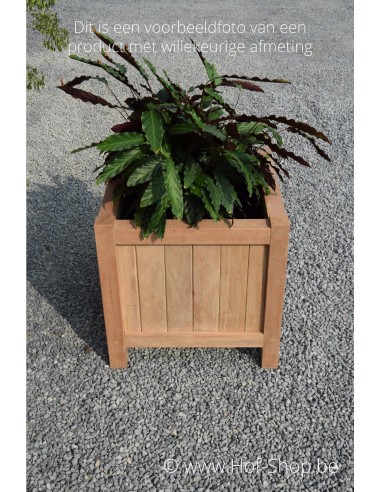 Valencia 80 x 80 x 80 cm - Plantenbak in hardhout