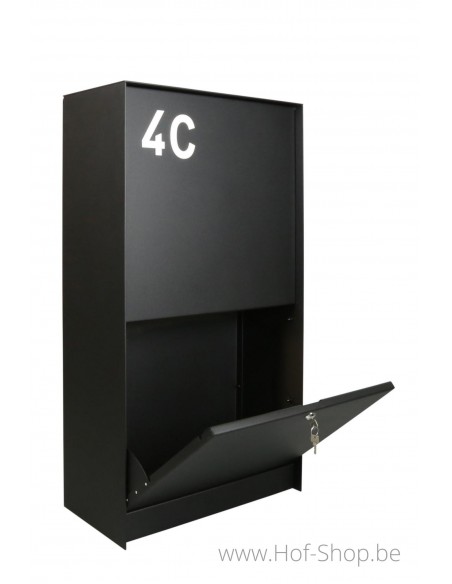 Dropbox Medium Deur Vooraan - pakketbus aluminium