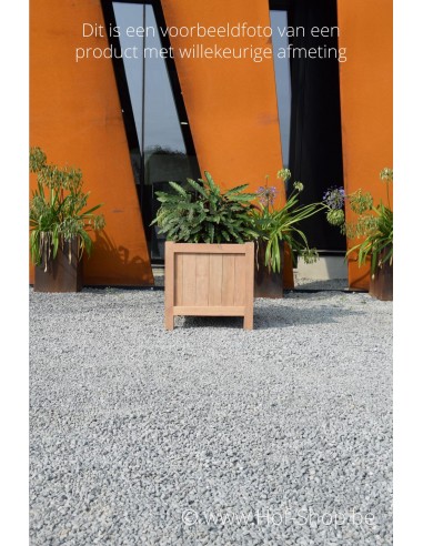 Valencia 80 x 80 x 80 cm - Plantenbak in hardhout