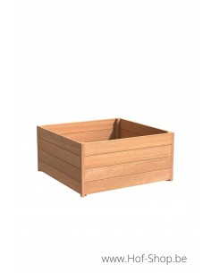 Carrez 120 x 120 x 58 cm - Jardinière Adezz en bois dur