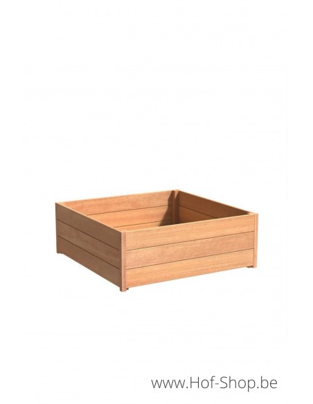 Carrez 120 x 120 x 44 cm - Jardinière Adezz en bois dur