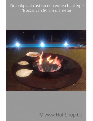 Bocca 80 x 41 cm - Brasero Adezz en acier corten