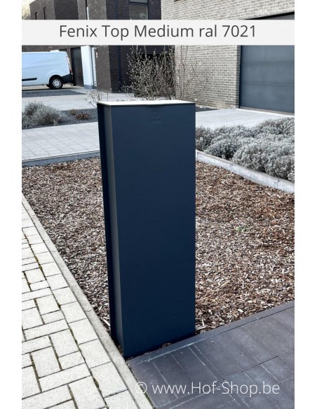 Fenix Top Medium RAL 7021 - pakketbus aluminium