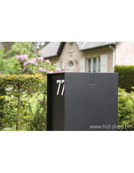 Fenix Front RAL 9005 - boîte à colis eSafe aluminium