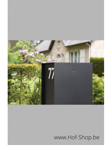 Fenix Front RAL 9005 - boîte à colis eSafe aluminium