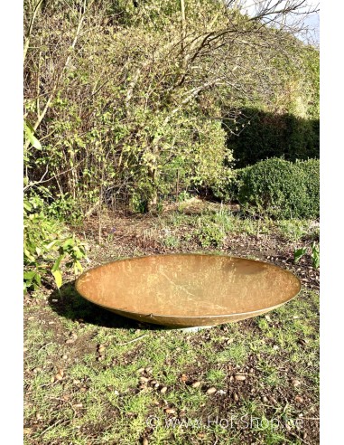 Pièce d’eau 100 x 21 cm - Adezz Écuelle en acier Corten