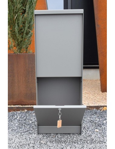 Dropbox Small RAL 7039 - pakketbus aluminium