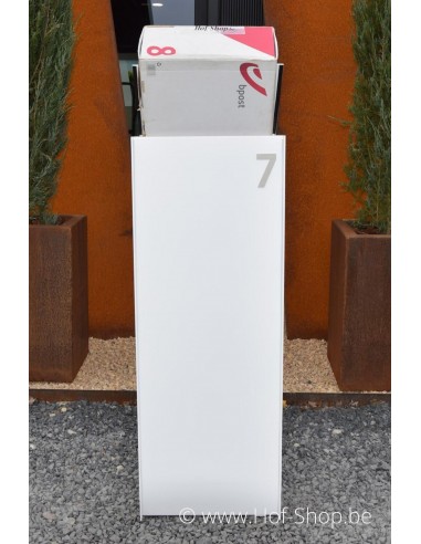 Dropbox Small RAL 9016 - pakketbus aluminium