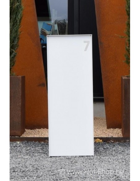 Dropbox Small RAL 9016 - pakketbus aluminium