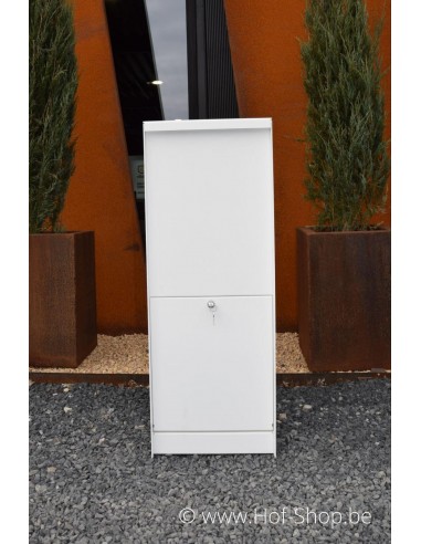 Dropbox Small RAL 9016 - pakketbus aluminium