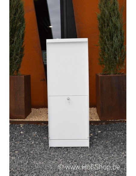 Dropbox Small RAL 9016 - pakketbus aluminium