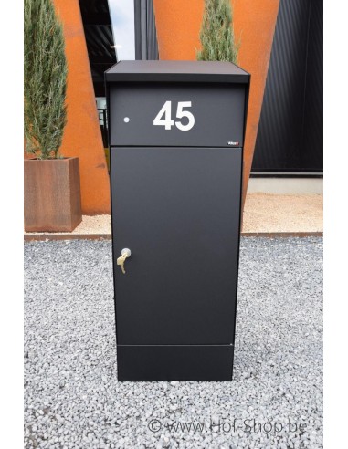 Allux Bjorn Parcel (LED light) zwart - pakketbus