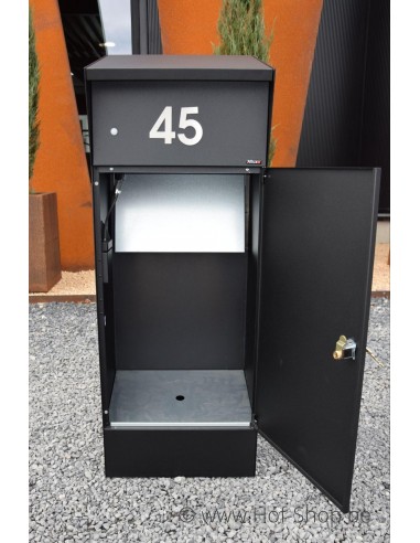 Allux Bjorn Parcel (LED light) zwart - pakketbus
