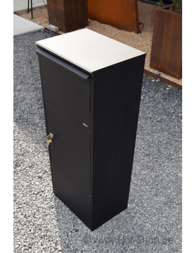 Allux 800 noir Front Door rukolock - boîte à colis