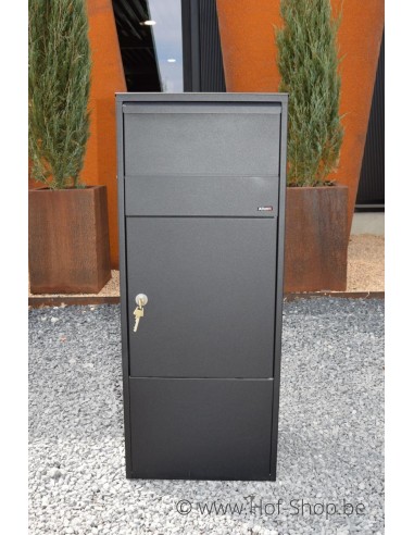 Allux 800 noir Front Door rukolock - boîte à colis