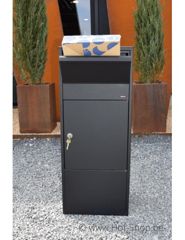 Allux 800 noir Front Door rukolock - boîte à colis