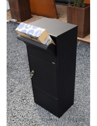 Allux 800 noir Front Door rukolock - boîte à colis