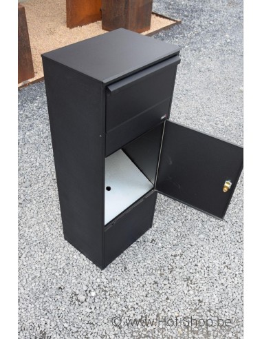 Allux 800 noir Front Door rukolock - boîte à colis
