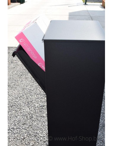 Allux 800 Large noir Front Door rukolock - boîte à colis