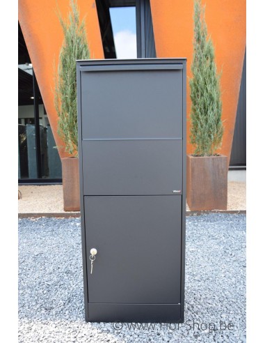 Allux 800 Large noir Front Door rukolock - boîte à colis