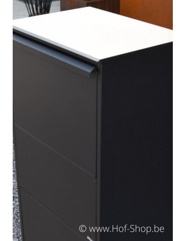 Allux 800 Large noir Front Door rukolock - boîte à colis