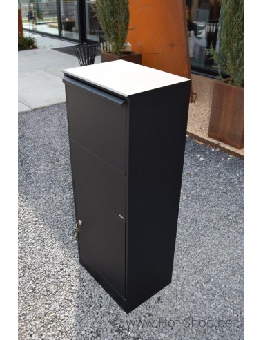 Allux 800 Large noir Front Door rukolock - boîte à colis