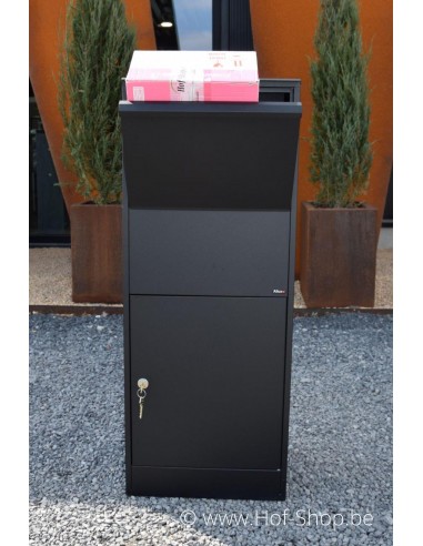 Allux 800 Large noir Front Door rukolock - boîte à colis