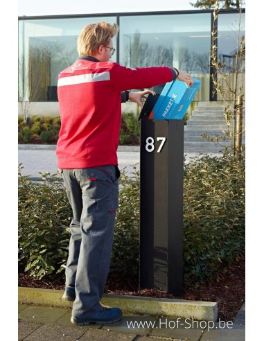 Fenix Top Medium RAL 9005 - boîte à colis eSafe aluminium