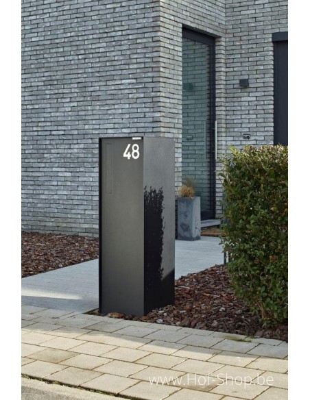 Fenix Top Large RAL 9005 - boîte à colis eSafe aluminium