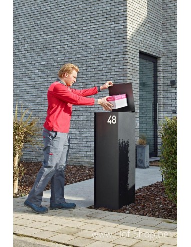 Fenix Top Large RAL 9005 - boîte à colis eSafe aluminium